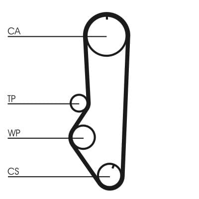Curea de distributie CONTINENTAL CTAM CT688