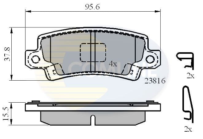 set placute frana,frana disc COMLINE CBP3942