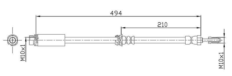 Furtun frana METZGER AUTOTEILE 4112313