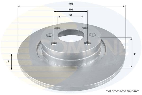 Disc frana COMLINE ADC2709