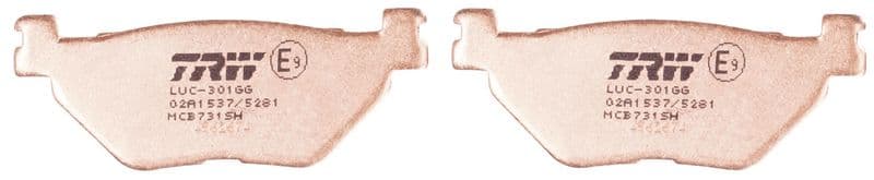 set placute frana,frana disc TRW Sinter Street MCB731SH