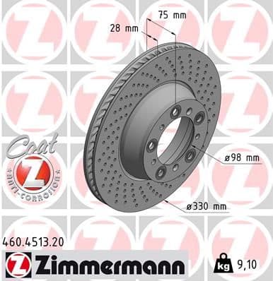 Disc frana ZIMMERMANN COAT Z 460.4513.20
