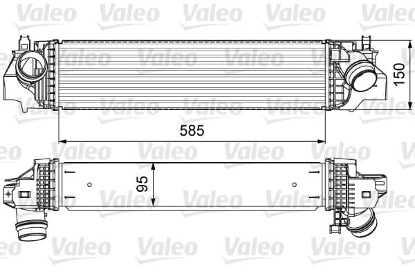 Intercooler, compresor VALEO 818640