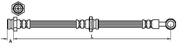 Furtun frana METZGER AUTOTEILE 4110629