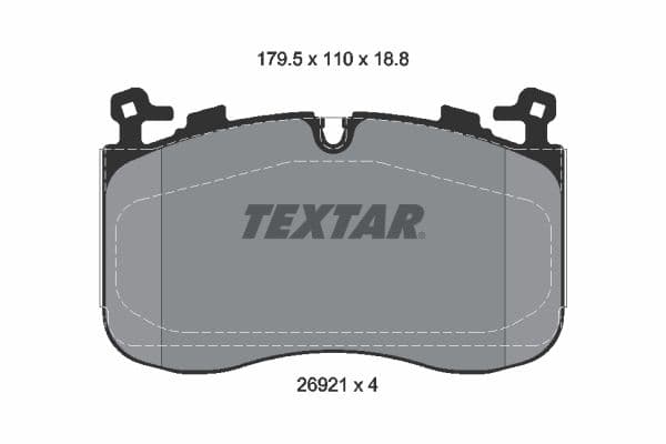 set placute frana,frana disc TEXTAR 2692101