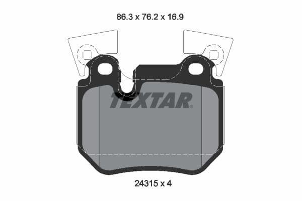 set placute frana,frana disc TEXTAR Q+ 2431501