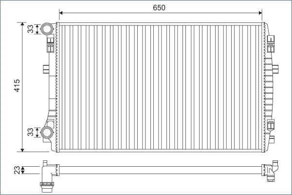Radiator, racire motor VALEO 701129