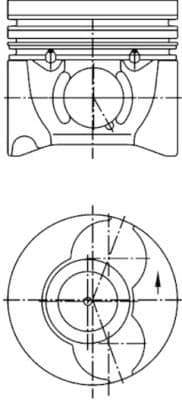Piston KOLBENSCHMIDT 40405610