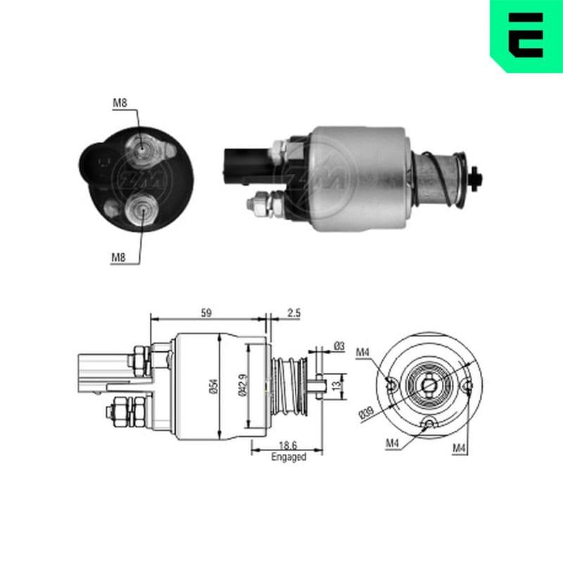 Solenoid, electromotor ERA ZM1498