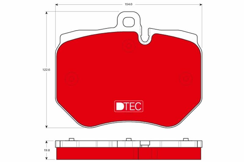 set placute frana,frana disc TRW DTEC COTEC GDB1848DTE