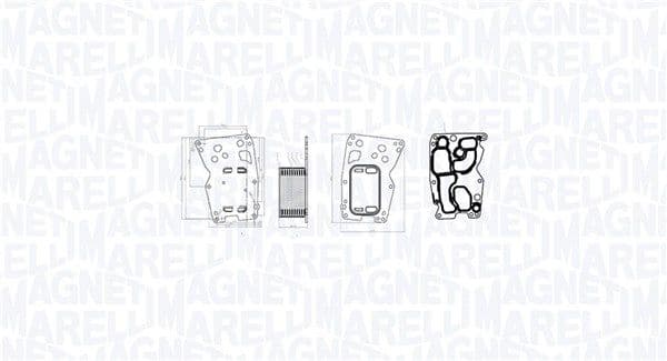 Radiator ulei, ulei motor MAGNETI MARELLI 350300000300