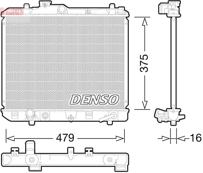 Radiator, racire motor DENSO DRM47028