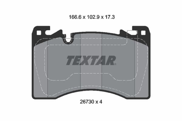 set placute frana,frana disc TEXTAR 2673001