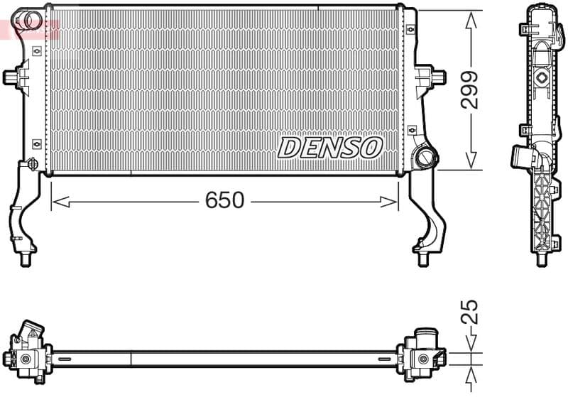 Radiator, racire motor DENSO DRM43019