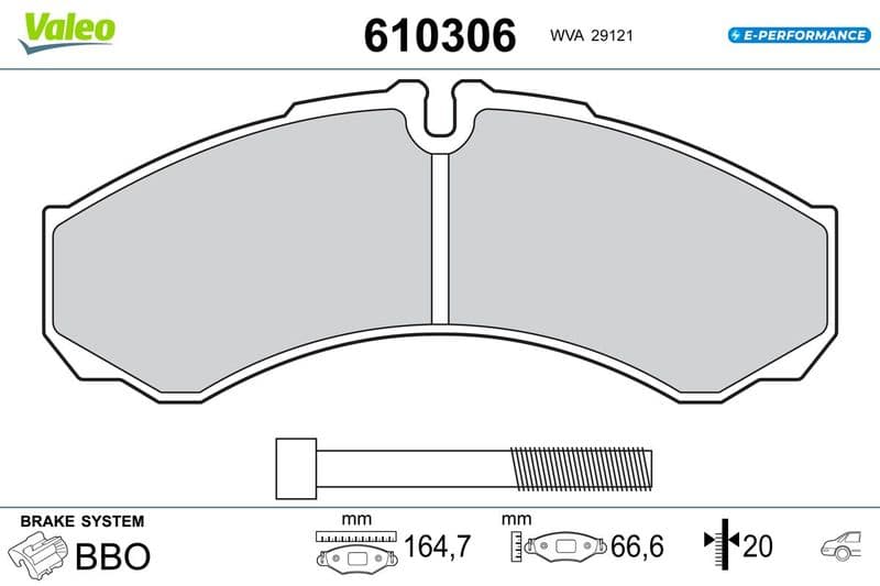 set placute frana,frana disc VALEO 610306