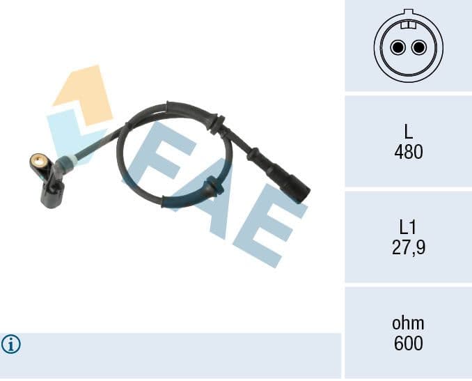 senzor,turatie roata FAE 78574