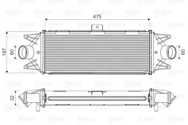 Intercooler, compresor VALEO 818724
