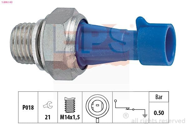 Senzor presiune ulei EPS Made in Italy - OE Equivalent 1.800.143