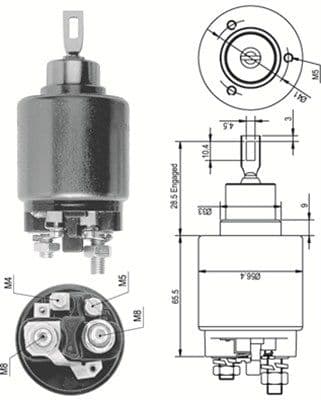 Solenoid, electromotor MAGNETI MARELLI 940113050124