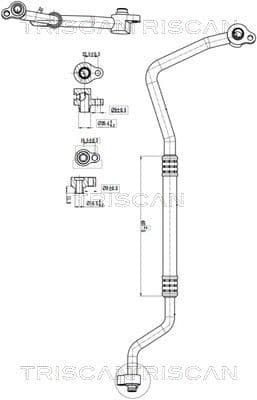 conducta presiune variabila,aer conditionat TRISCAN 9010 16031