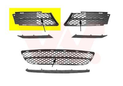 Grila ventilatie, bara protectie VAN WEZEL 0657594