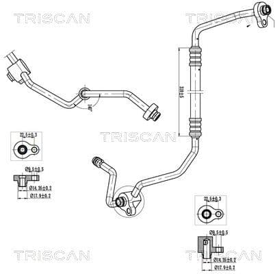 conducta presiune variabila,aer conditionat TRISCAN 9010 16009