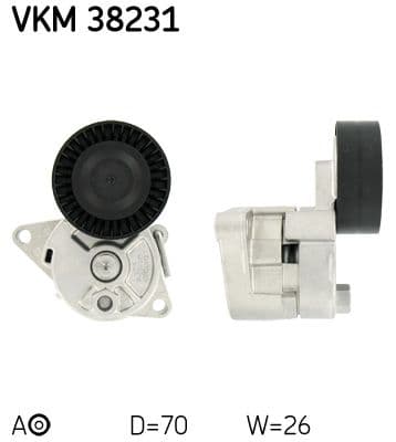 Intinzator curea, curea distributie SKF VKM 38231
