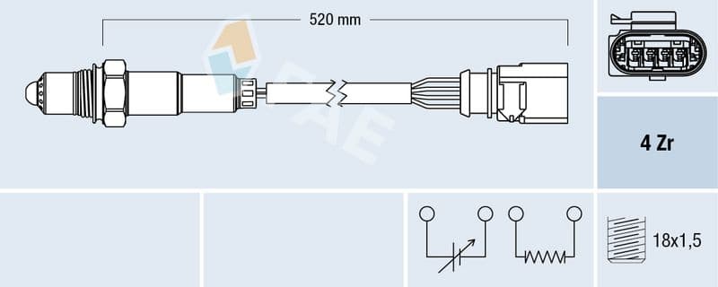 Sonda Lambda FAE 77438