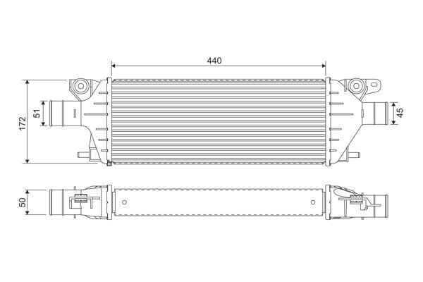 Intercooler, compresor VALEO 818379