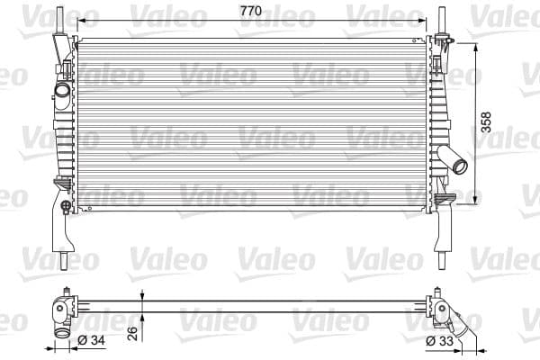Radiator, racire motor VALEO 701731