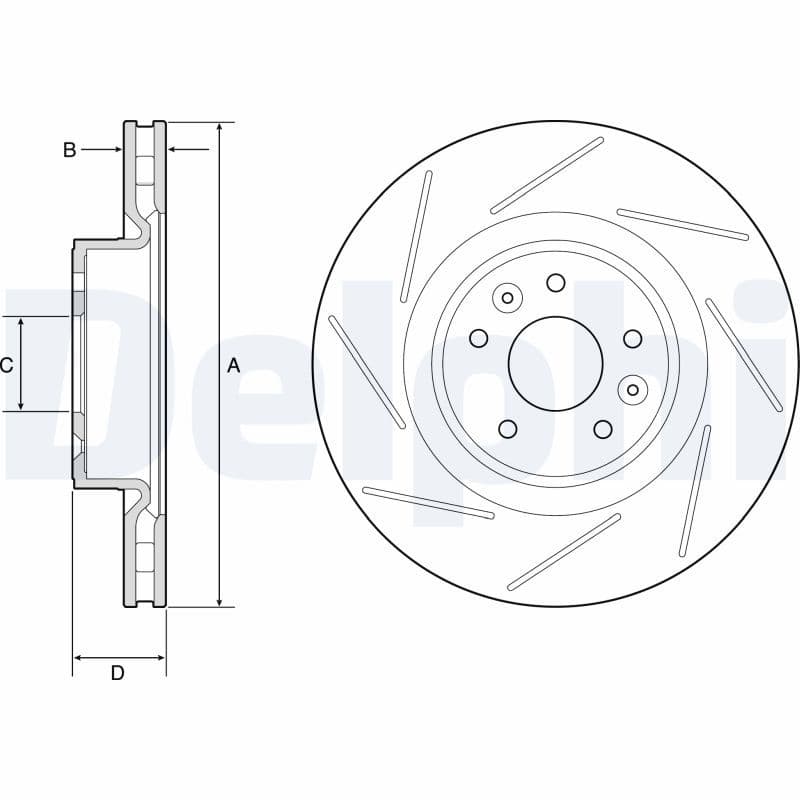Disc frana DELPHI BG9224C