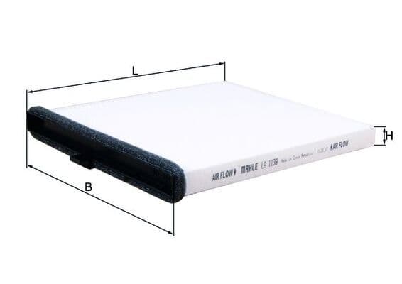 Filtru, aer habitaclu MAHLE LA 1139