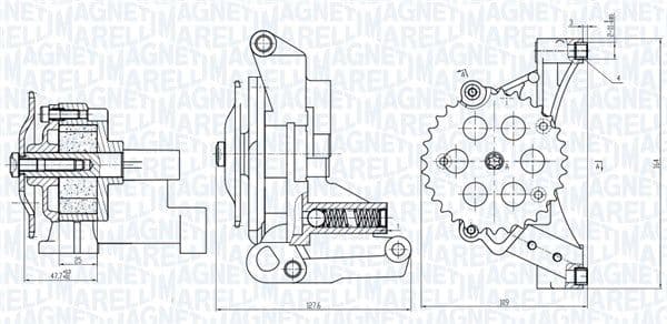 Pompa ulei MAGNETI MARELLI 351516000032