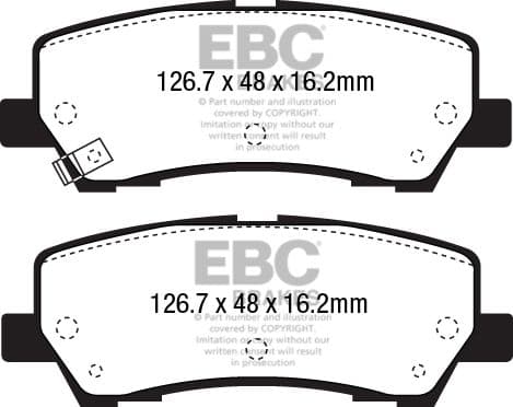set placute frana,frana disc EBC Brakes DP43043R