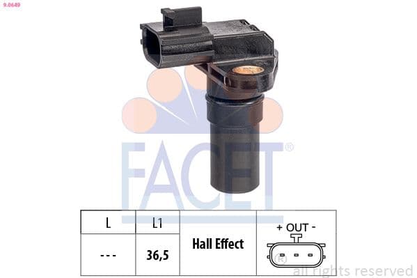 Senzor, turație motor FACET Made in Italy - OE Equivalent 9.0649