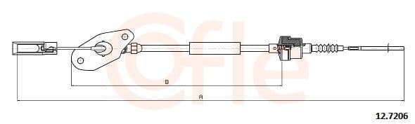 Cablu ambreiaj COFLE 12.7206
