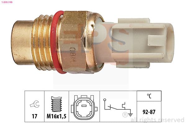 Comutator temperatura, ventilator radiator EPS Made in Italy - OE Equivalent 1.850.198