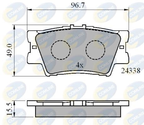 set placute frana,frana disc COMLINE CBP01581