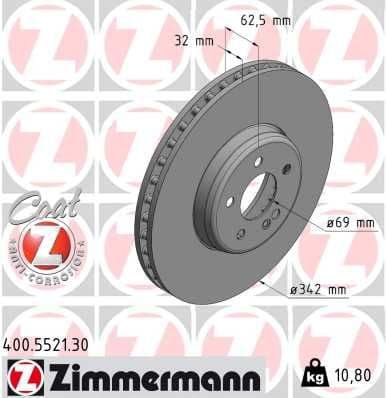Disc frana ZIMMERMANN FORMULA S 400.5521.30