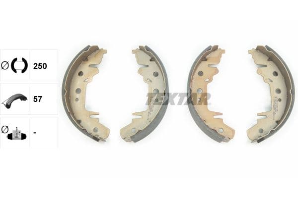 Set saboti frana TEXTAR 91056000