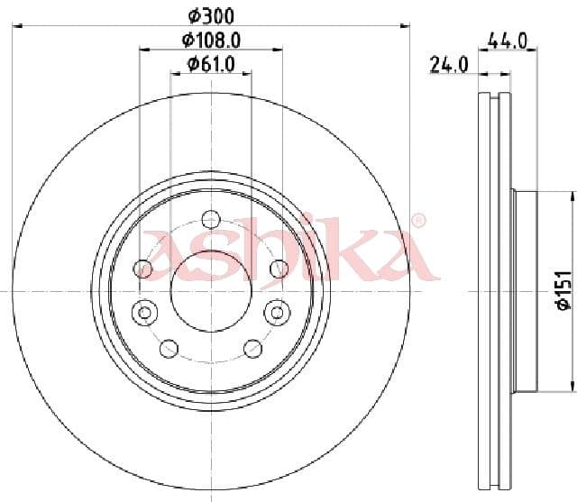 Disc frana ASHIKA 60-00-0706