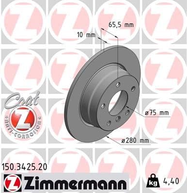 Disc frana ZIMMERMANN COAT Z 150.3425.20