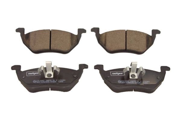 set placute frana,frana disc MAXGEAR 19-2997