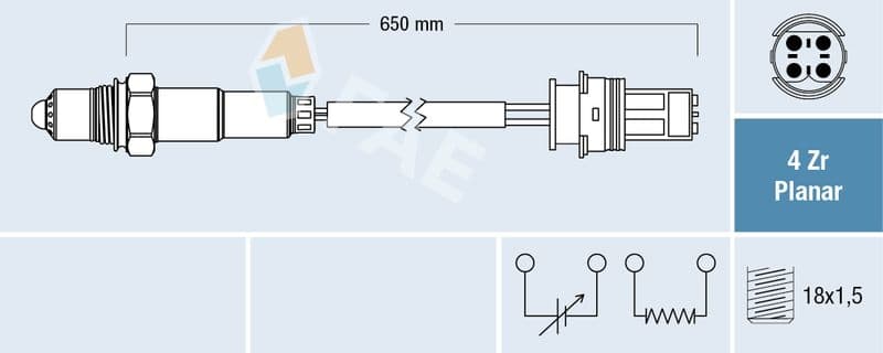Sonda Lambda FAE 77249