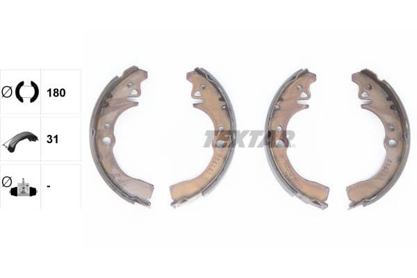 Set saboti frana TEXTAR 91057500