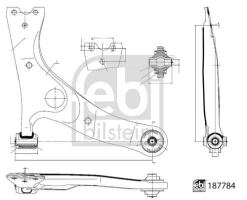 Brat, suspensie roata FEBI BILSTEIN 187784