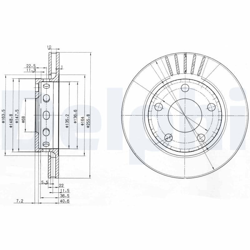 Disc frana DELPHI BG3785