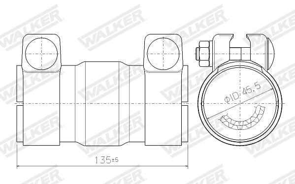 Catalizator, universal WALKER 69001
