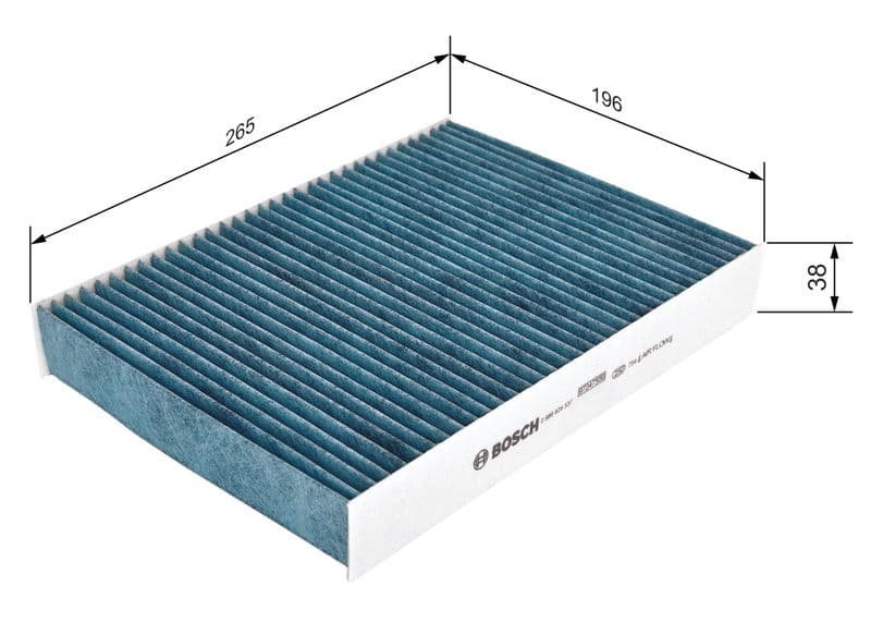 Filtru, aer habitaclu BOSCH 0 986 628 537