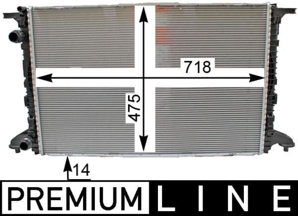 Radiator, racire motor MAHLE BEHR *** PREMIUM LINE *** CR 2176 000P